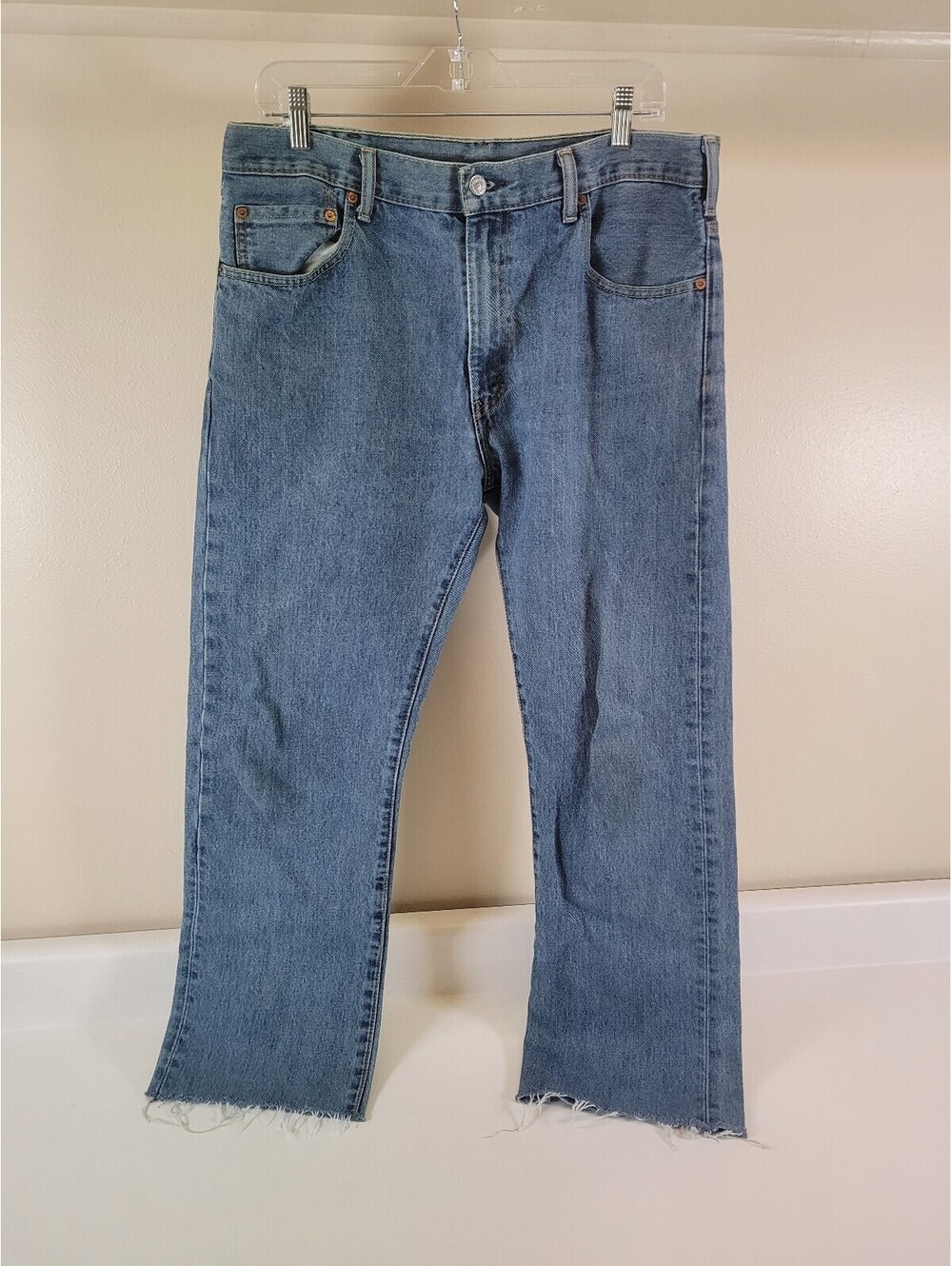 Levis 517 bootcut jeans 35x30 blue denim western y2k